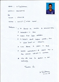 Sathish Kumar plc TESTIMONIAL Photocopy